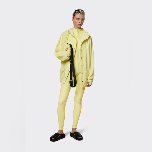 RAINS | NEW Unisex Long Raincoat Straw Waterproof | Medium - Picture 2 of 8